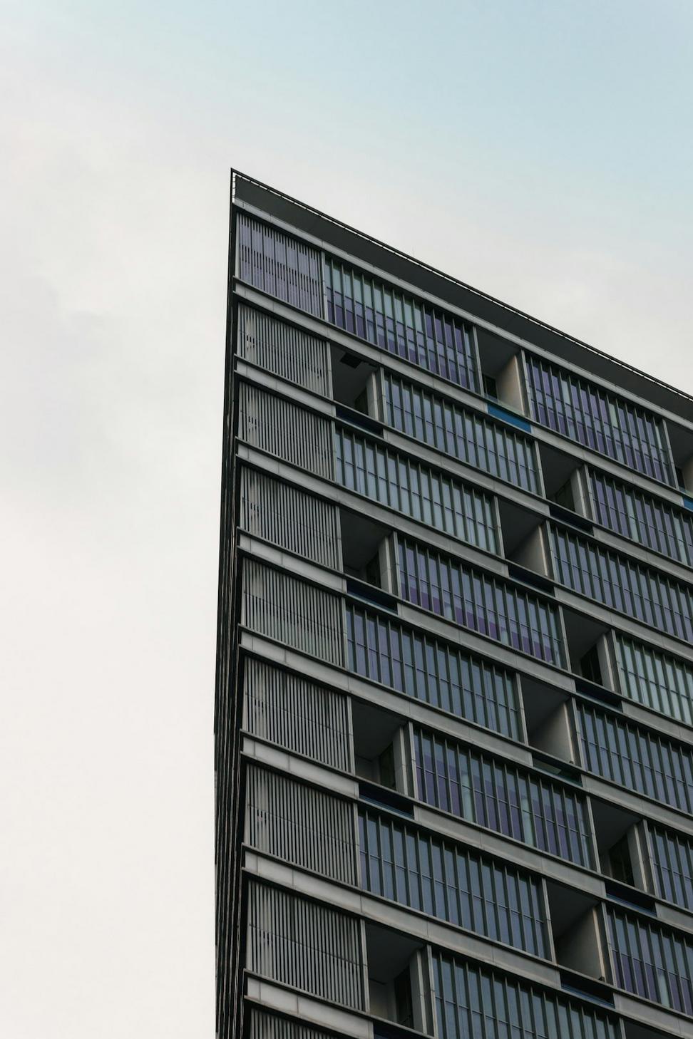 Solar panels on building